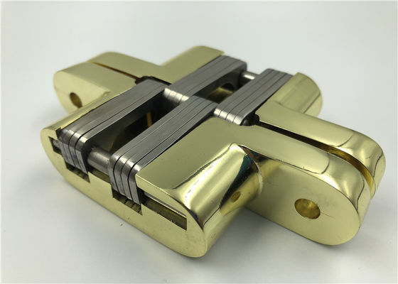 L'or a plaqué les charnières cachées par SOSS, chargement caché en alliage de zinc des charnières 25kg de porte